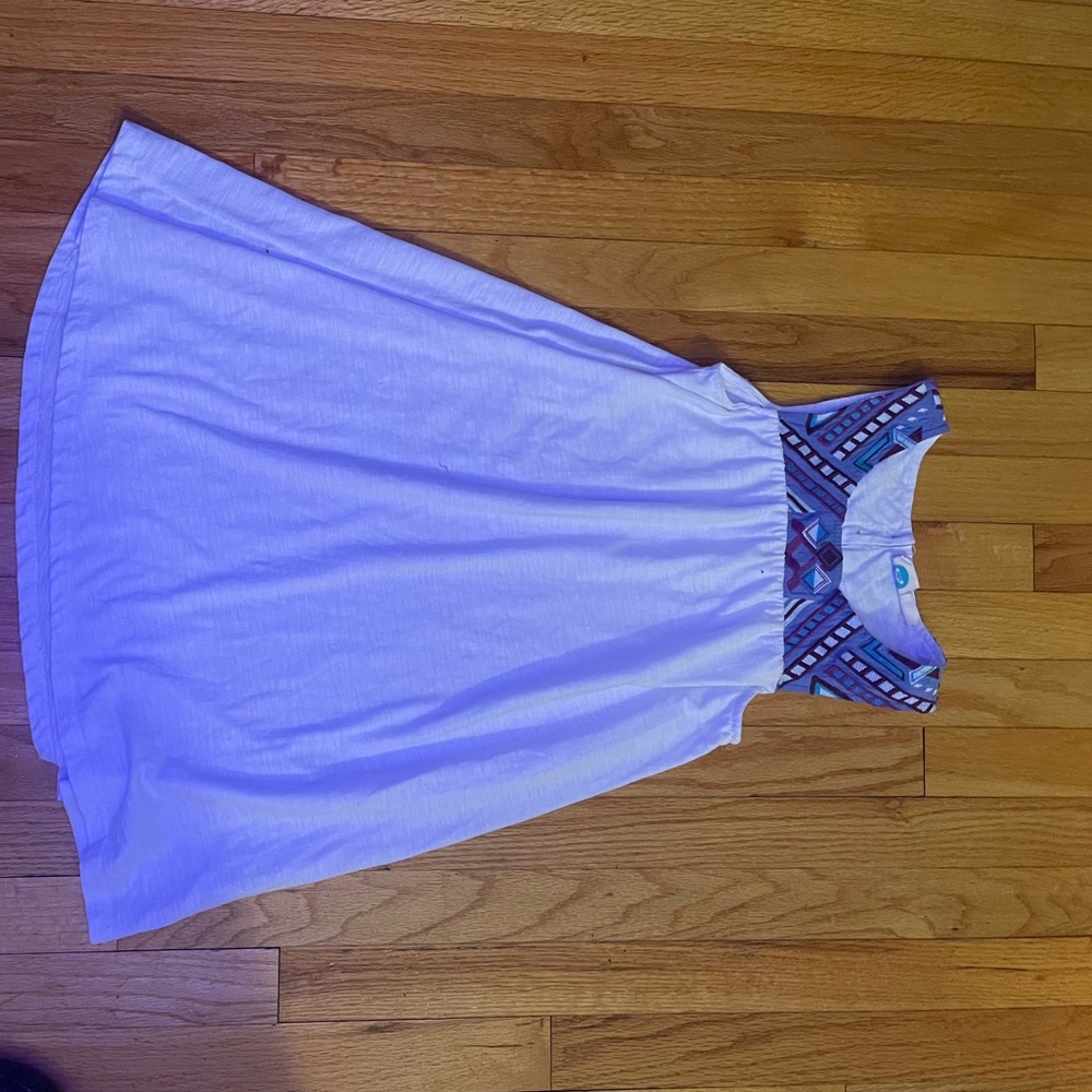 Roxy Girl White mini shirt dress for girls